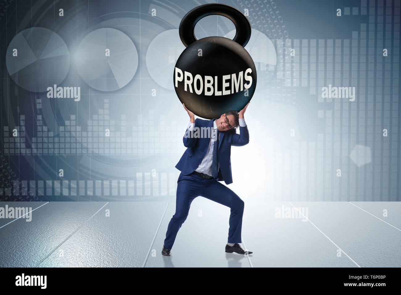 Business problem and challenge concept with businessman Stock Photo - Alamy