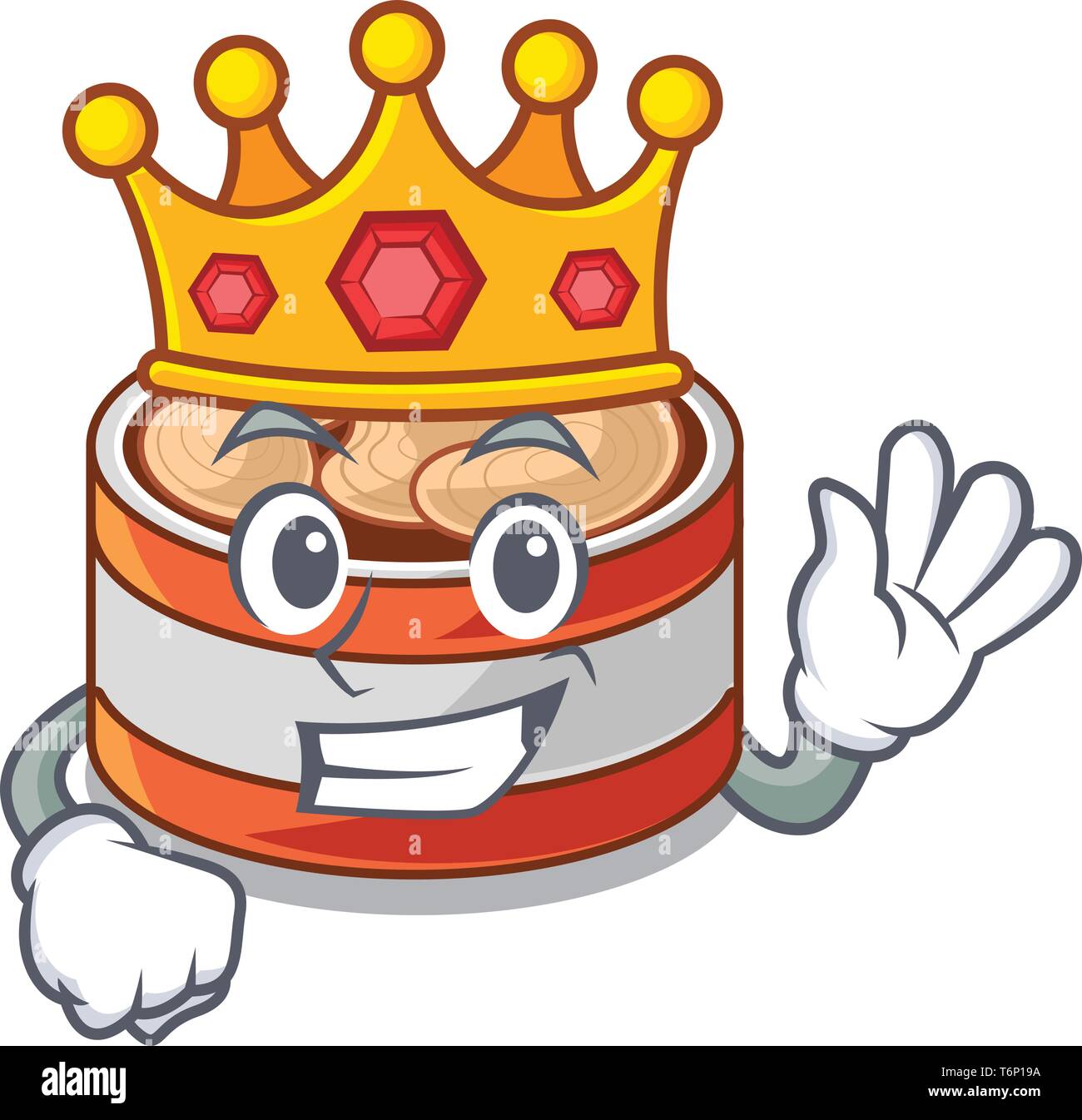 King canned tuna in cartoon kitchen Stock Vector Image & Art