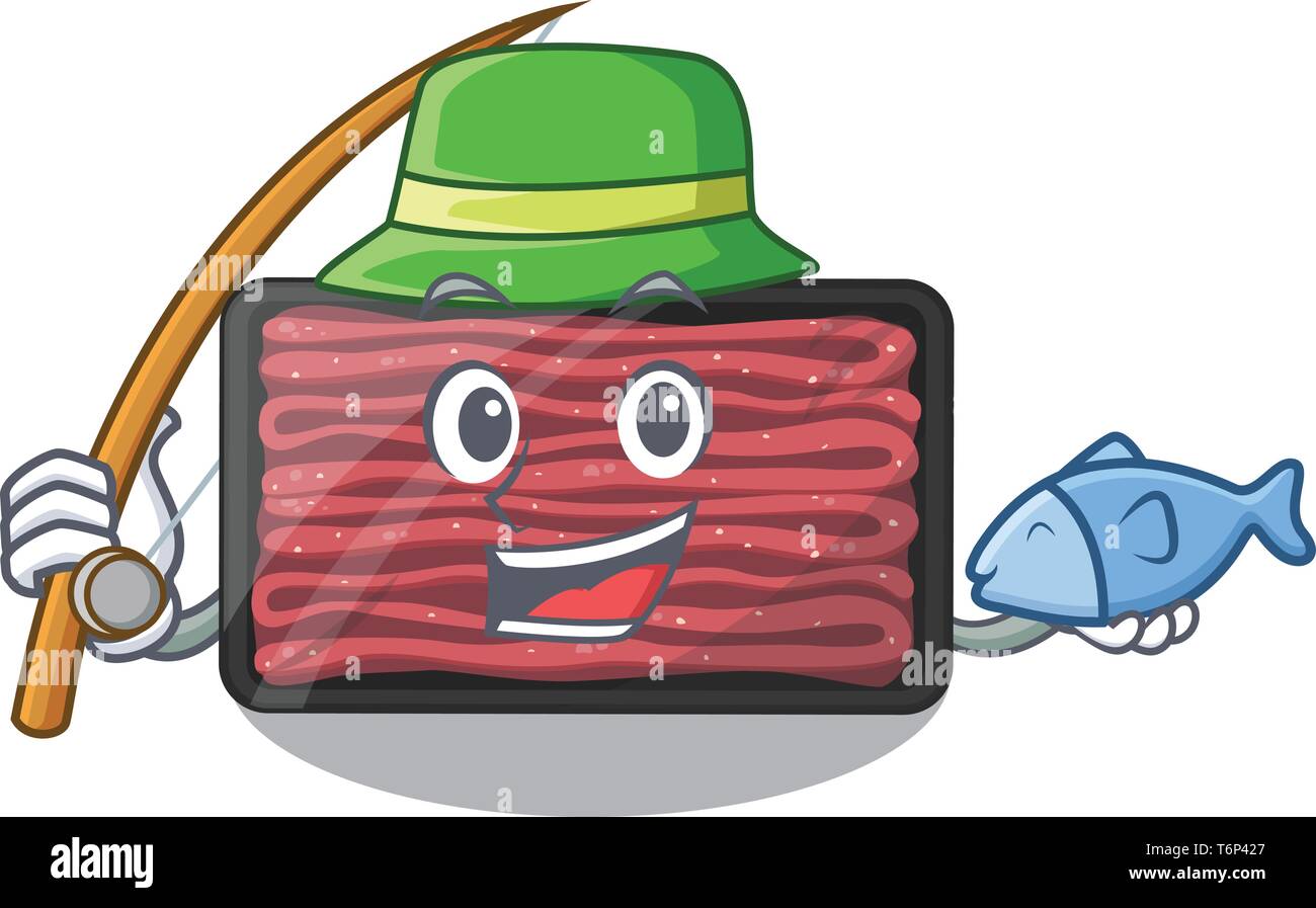Fishing minced meat in the cartoon fridge Stock Vector Image & Art - Alamy