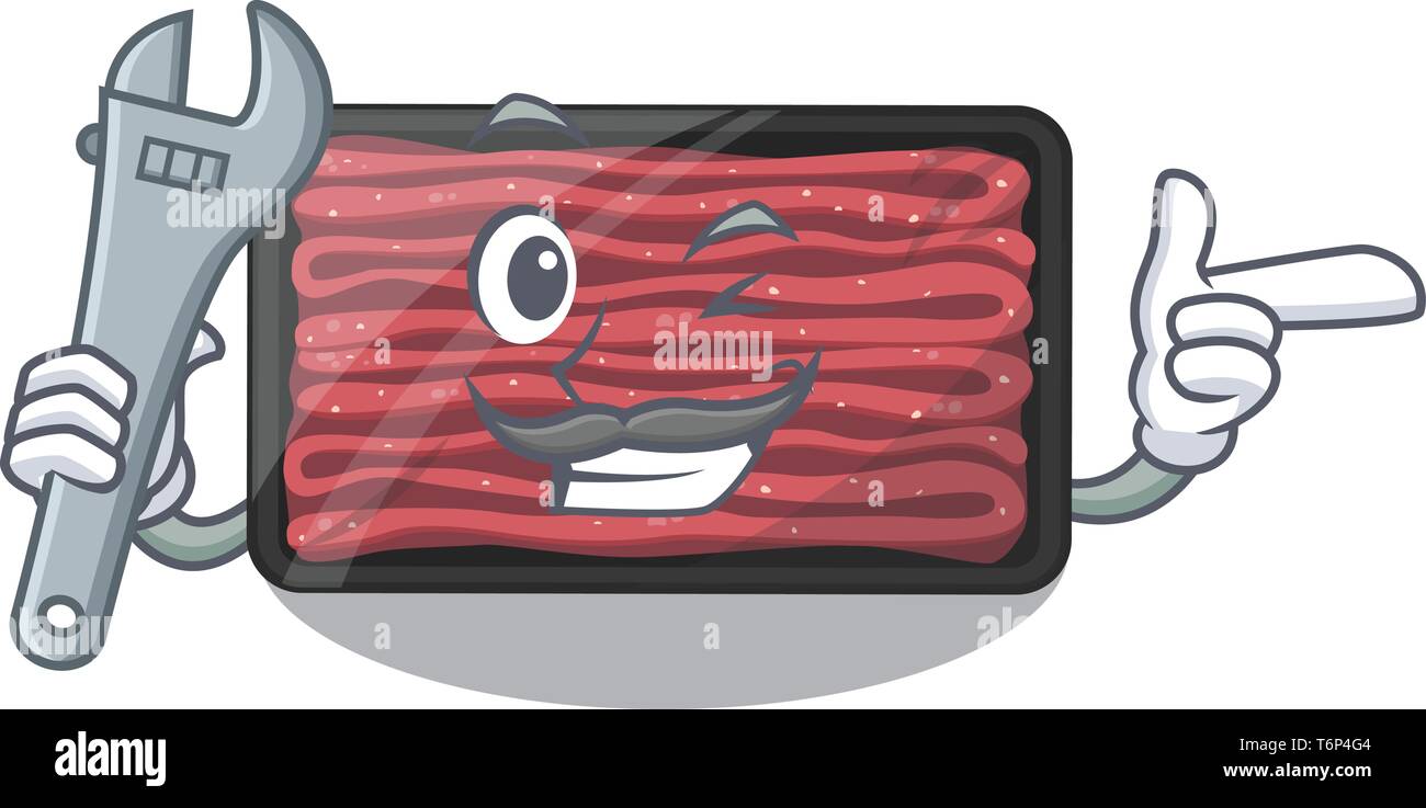 Mechanic minced meat in the cartoon shape Stock Vector Image & Art - Alamy