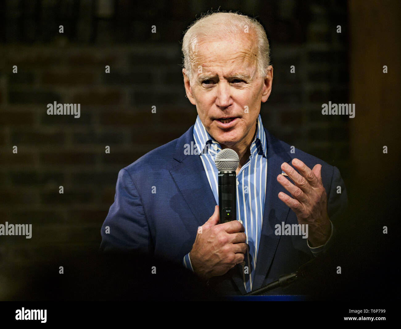 Des Moines, Iowa, USA. 1st May, 2019. Vice President JOE BIDEN makes ...