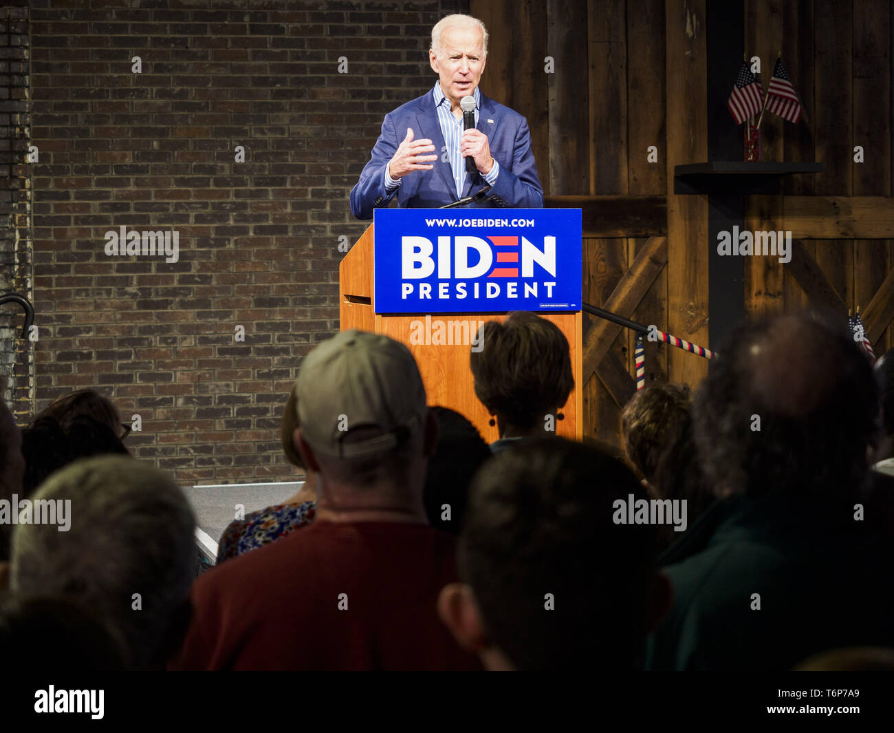 Des Moines, Iowa, USA. 1st May, 2019. Vice President JOE BIDEN makes ...