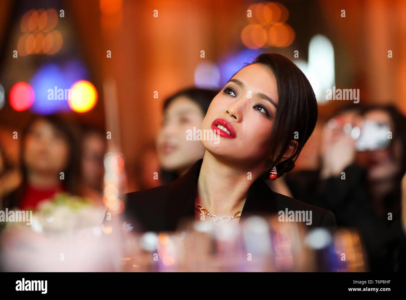 New York, USA. 1st May, 2019. Actress Shu Qi attends the China Fashion Gala in New York, the United States, May 1, 2019. Outstanding Chinese fashion icons and brands were honored at the fourth China Fashion Gala here Wednesday night for their efforts to help position China at the forefront of the global fashion industry. Credit: Wang Ying/Xinhua/Alamy Live News Stock Photo