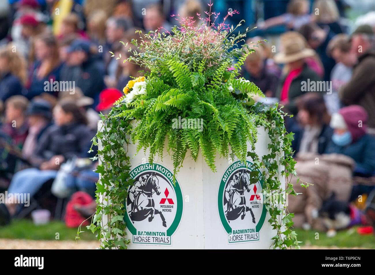 Badminton, Gloucestershire, UK. 02nd May, 2019. Trot Up. Mitsubishi Motors Badminton Horse Trials. Rolex Grand Slam Event. Horse Trials. Eventing. Badminton. Gloucestershire. United Kingdom. GBR. {01}/{05}/{2019}. Credit: Sport In Pictures/Alamy Live News Stock Photo