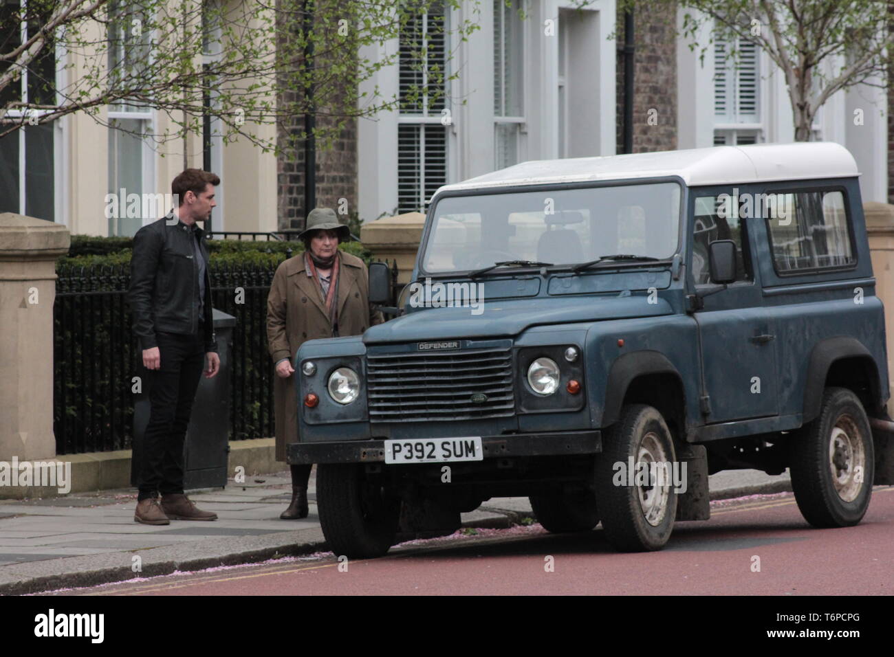 Newcastle upon Tyne, UK. 1st May, 2019. Brenda Blethyn filming of DCI