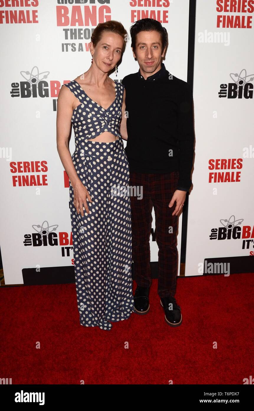Jocelyn Towne, Simon Helberg at arrivals for THE BIG BANG THEORY Series Finale, Warner Bros. Studio Lot, Los Angeles, CA May 1, 2019. Photo By: Priscilla Grant/Everett Collection Stock Photo