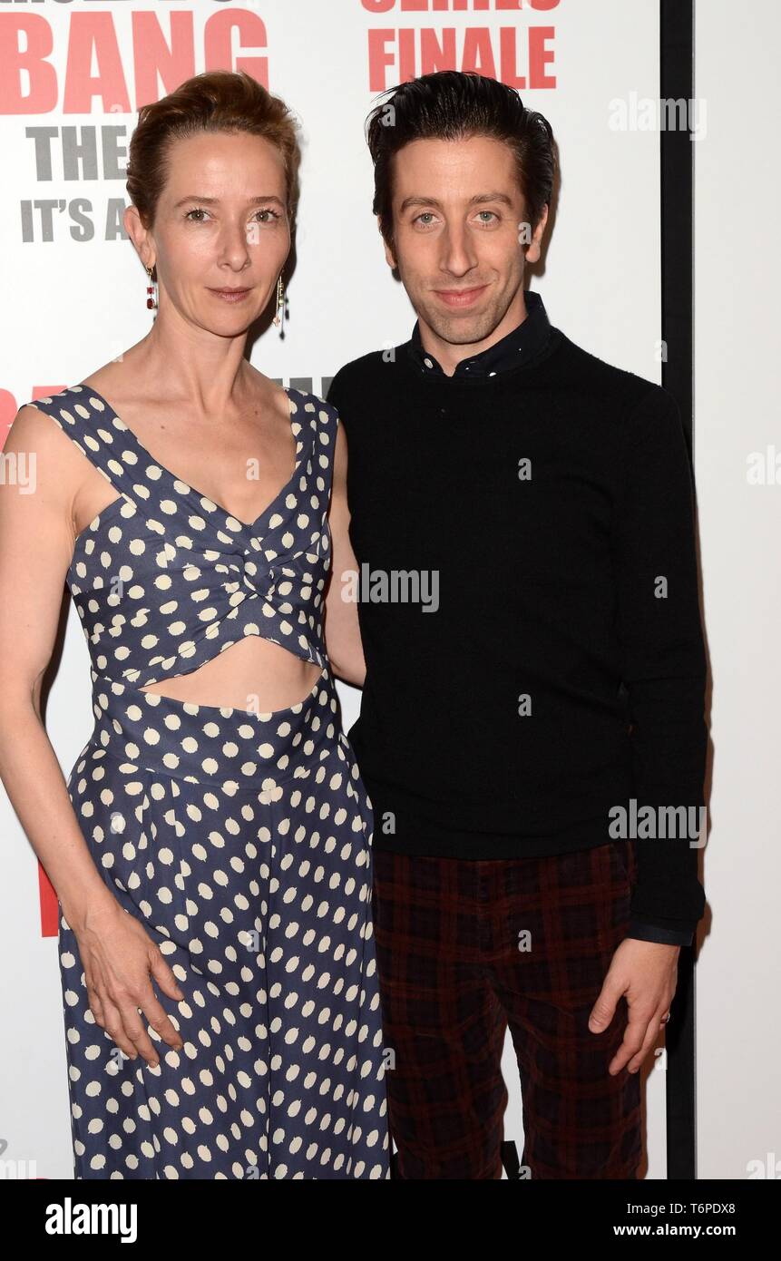 Jocelyn Towne, Simon Helberg at arrivals for THE BIG BANG THEORY Series Finale, Warner Bros. Studio Lot, Los Angeles, CA May 1, 2019. Photo By: Priscilla Grant/Everett Collection Stock Photo