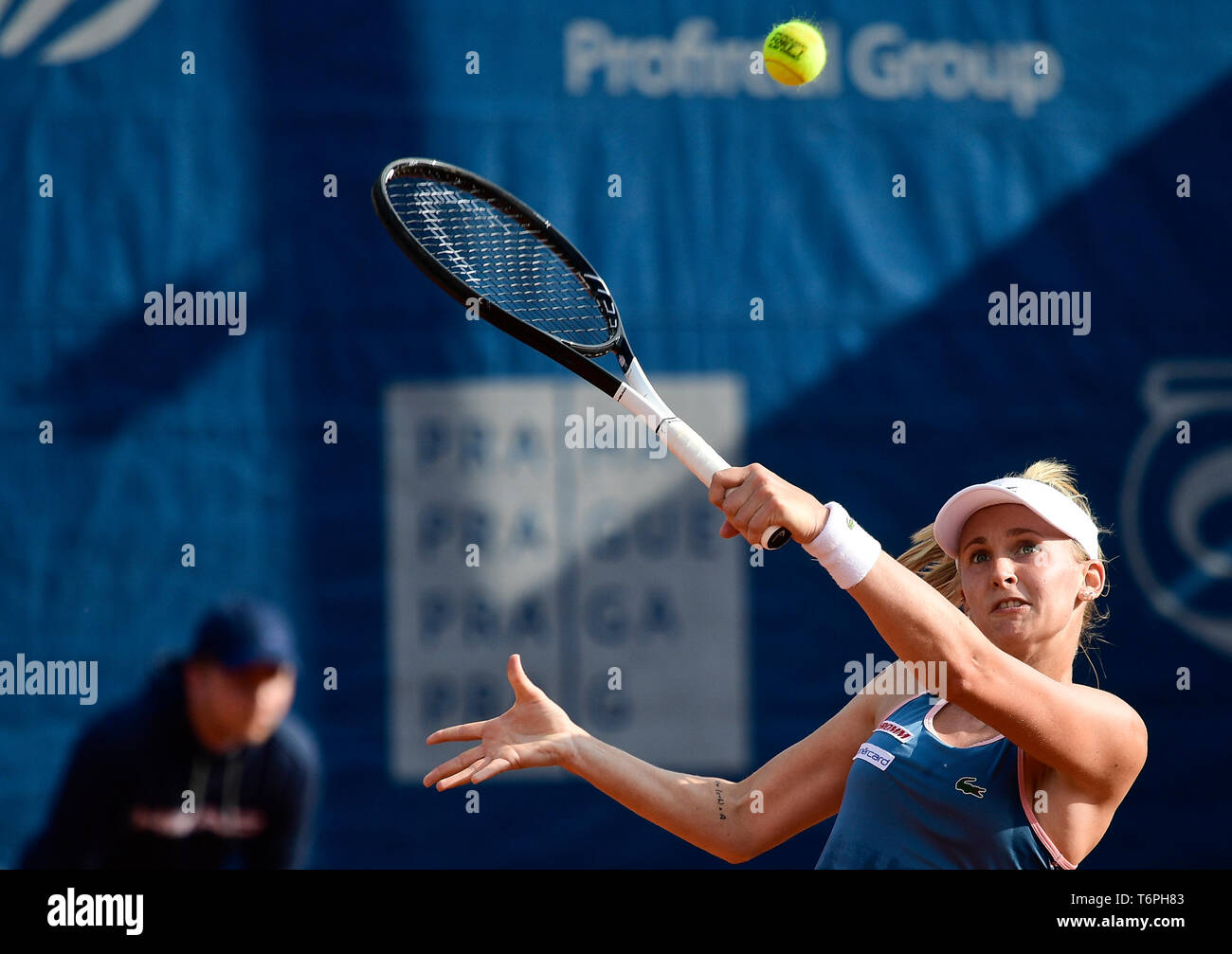 Tamara Korpatsch of Germany in action during the first qualifications round  at the 2019 Porsche Tennis Grand Prix WTA Premier tennis tournament Stock  Photo - Alamy