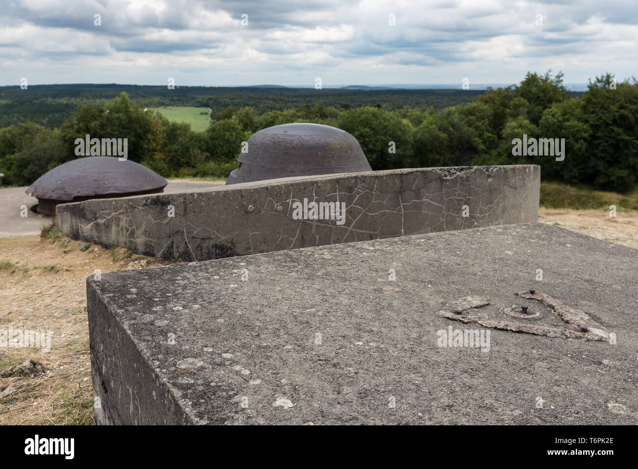 Observation post at Fort Douaumont near Verdun. Battlefield of WW1 ...