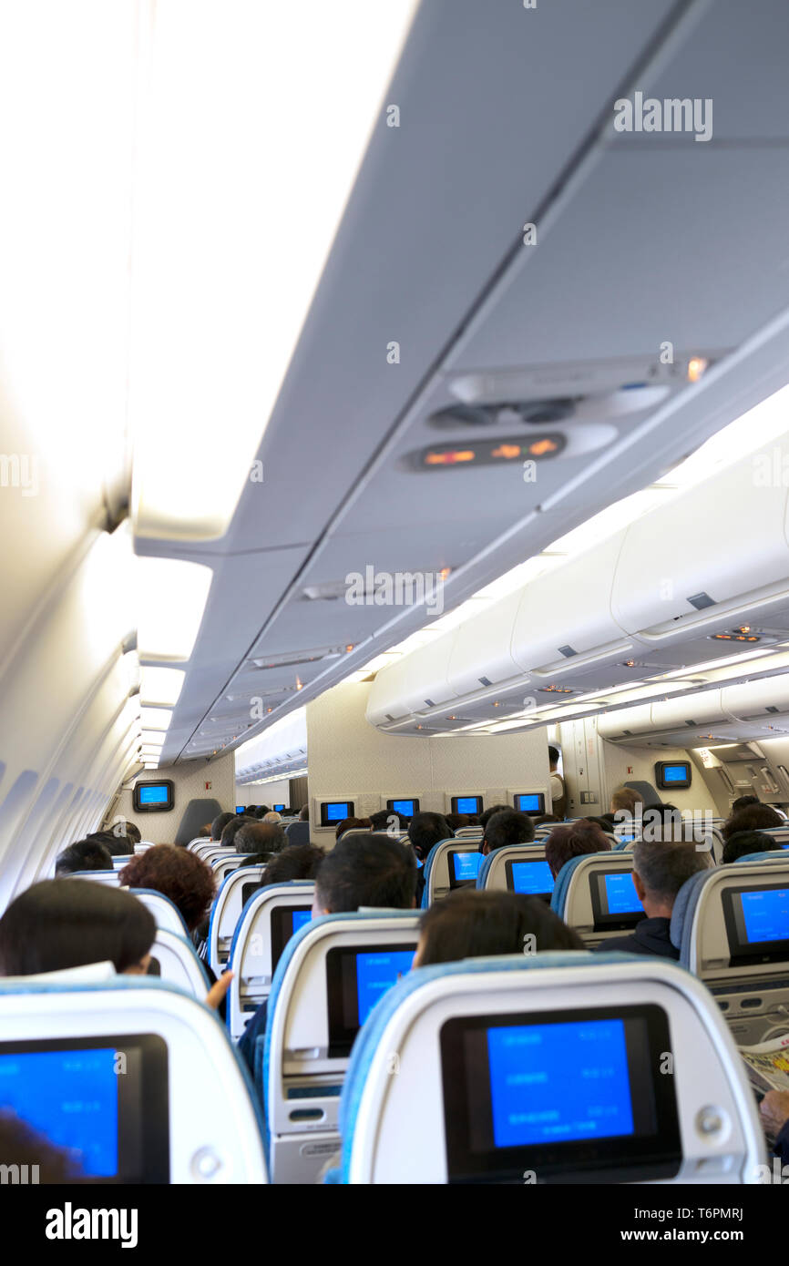 Passengers cabin back view hi-res stock photography and images - Alamy