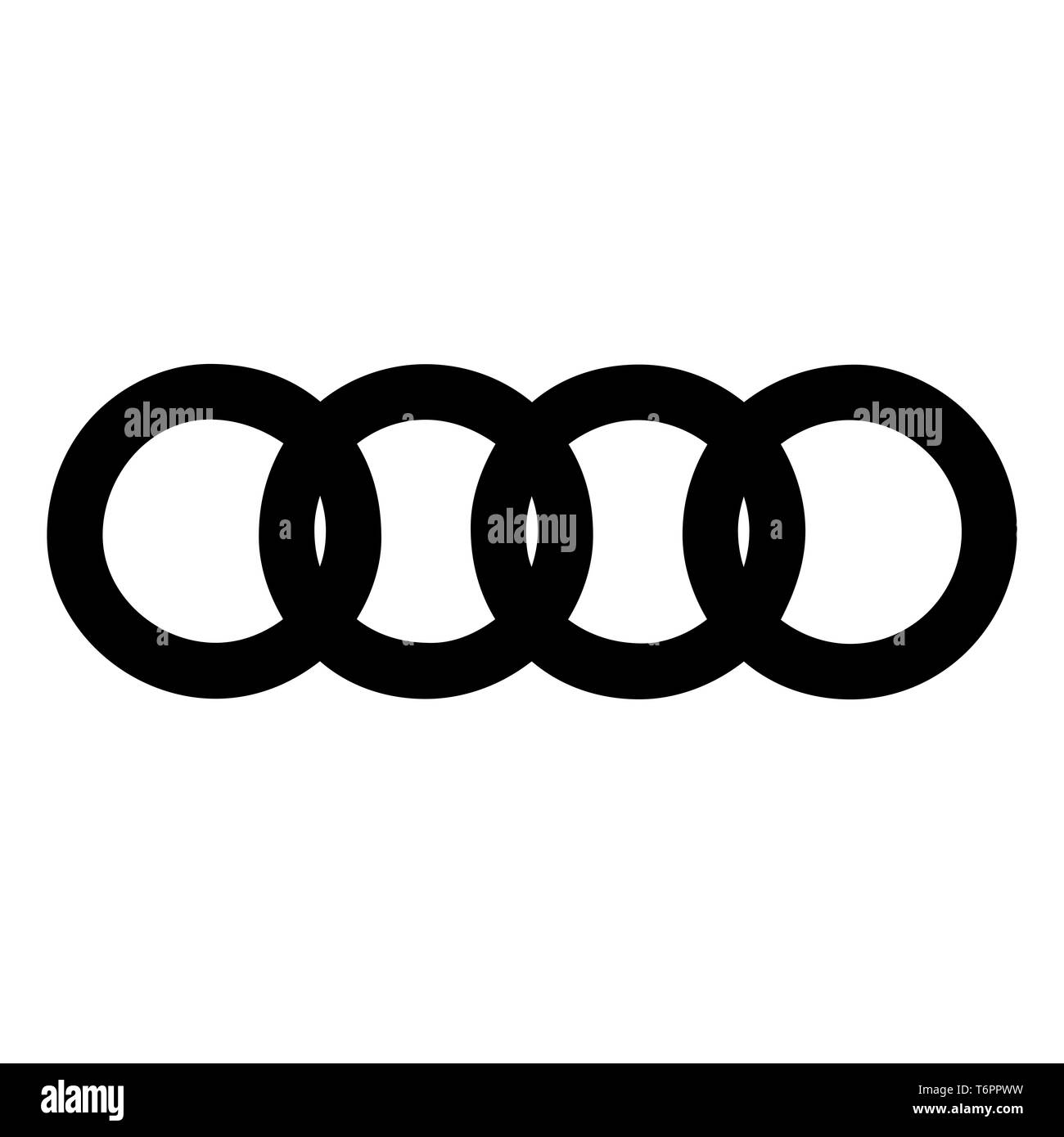 Audi logo Black and White Stock Photos & Images - Alamy