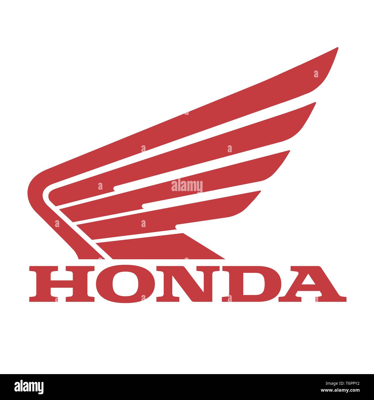 Honda logo, corporate identity, lettering, optional, white background, Germany Stock Photo