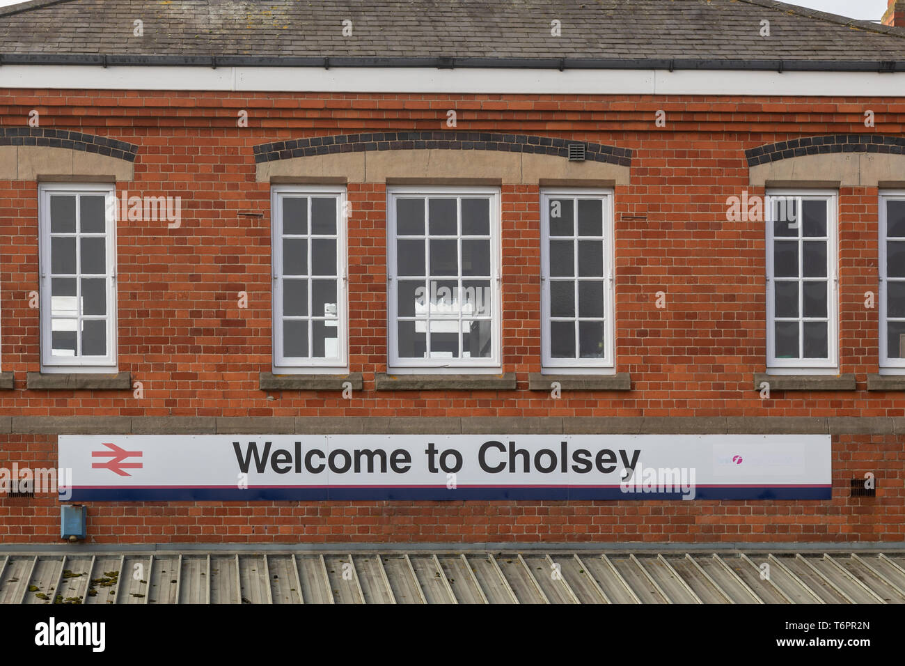 Cholsey train station, Cholsey, South Oxfordshire, England, UK Stock