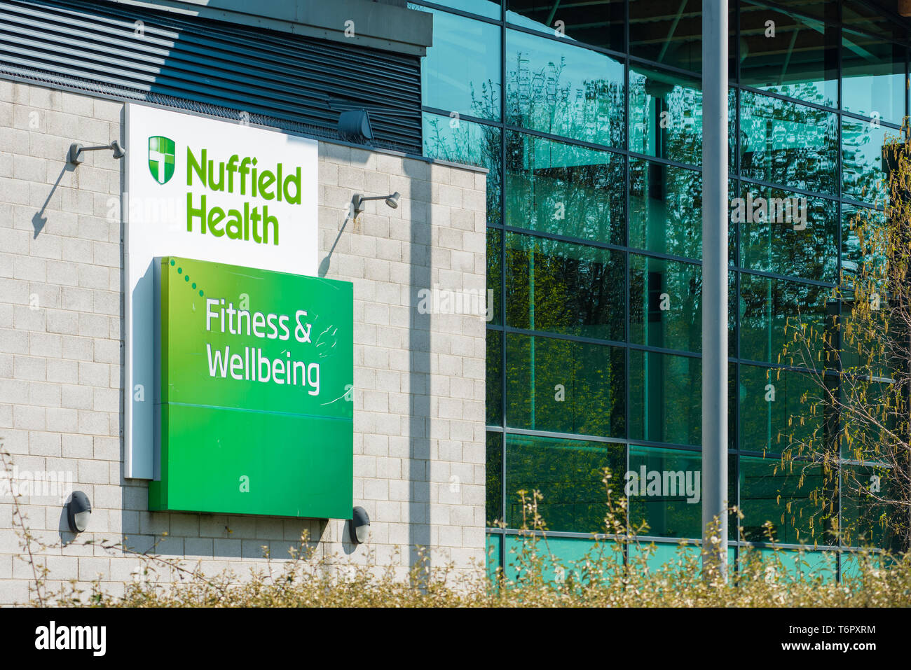 Nuffield Health Fitness & Wellbeing centre near the Riverside Walk in Norwich, Norfolk, England, United Kingdom. Stock Photo