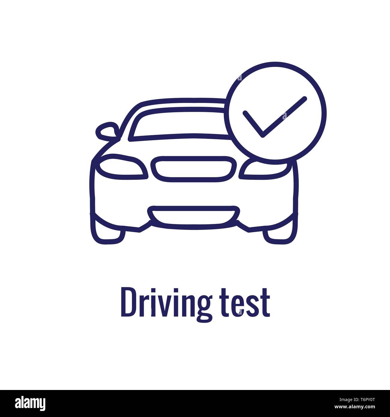 Driving Test Preparation Blue Concept Icon Stock Vector Illustration Of  Lesson, School: 233325823, Driving Theory Test Materiall