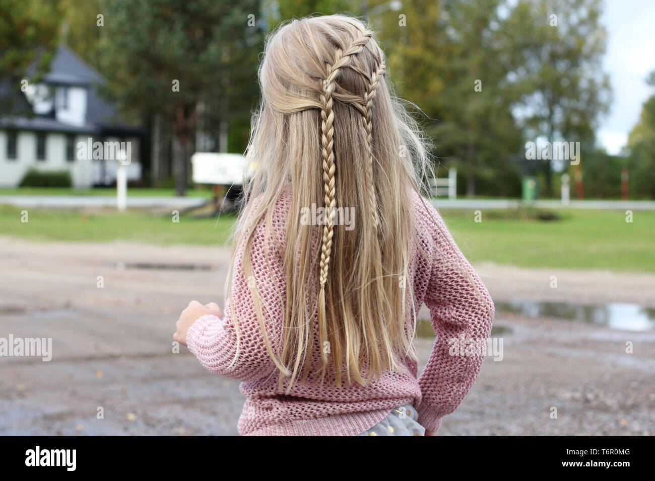 French Plait Blonde Stock Photos French Plait Blonde Stock