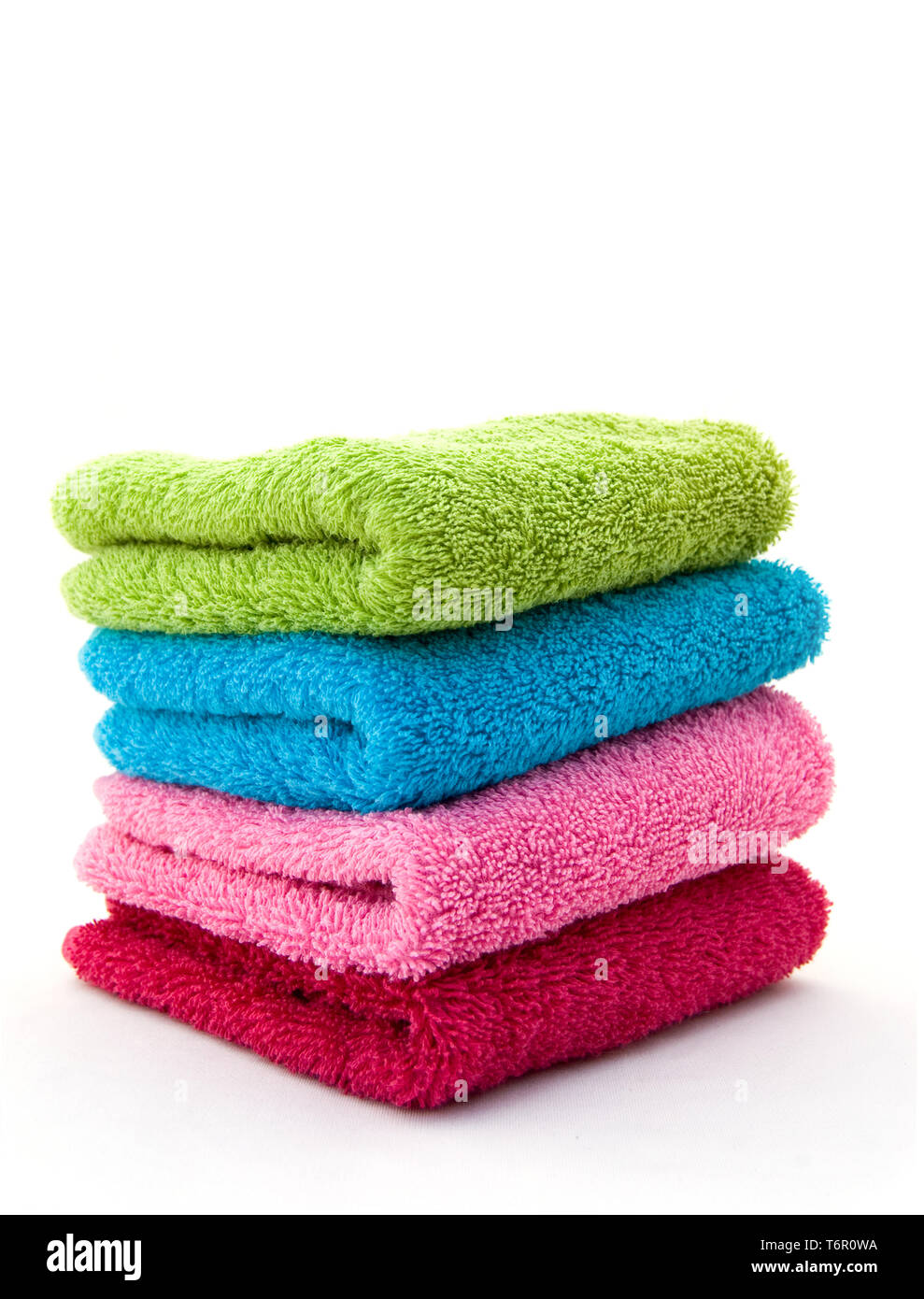 Cotton towel set Stock Photo Alamy