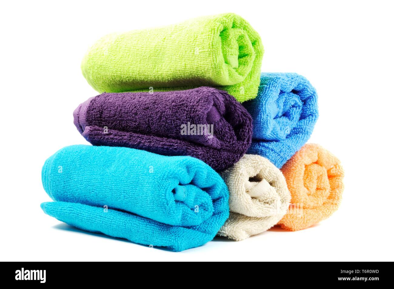 Beautiful towel set Stock Photo Alamy