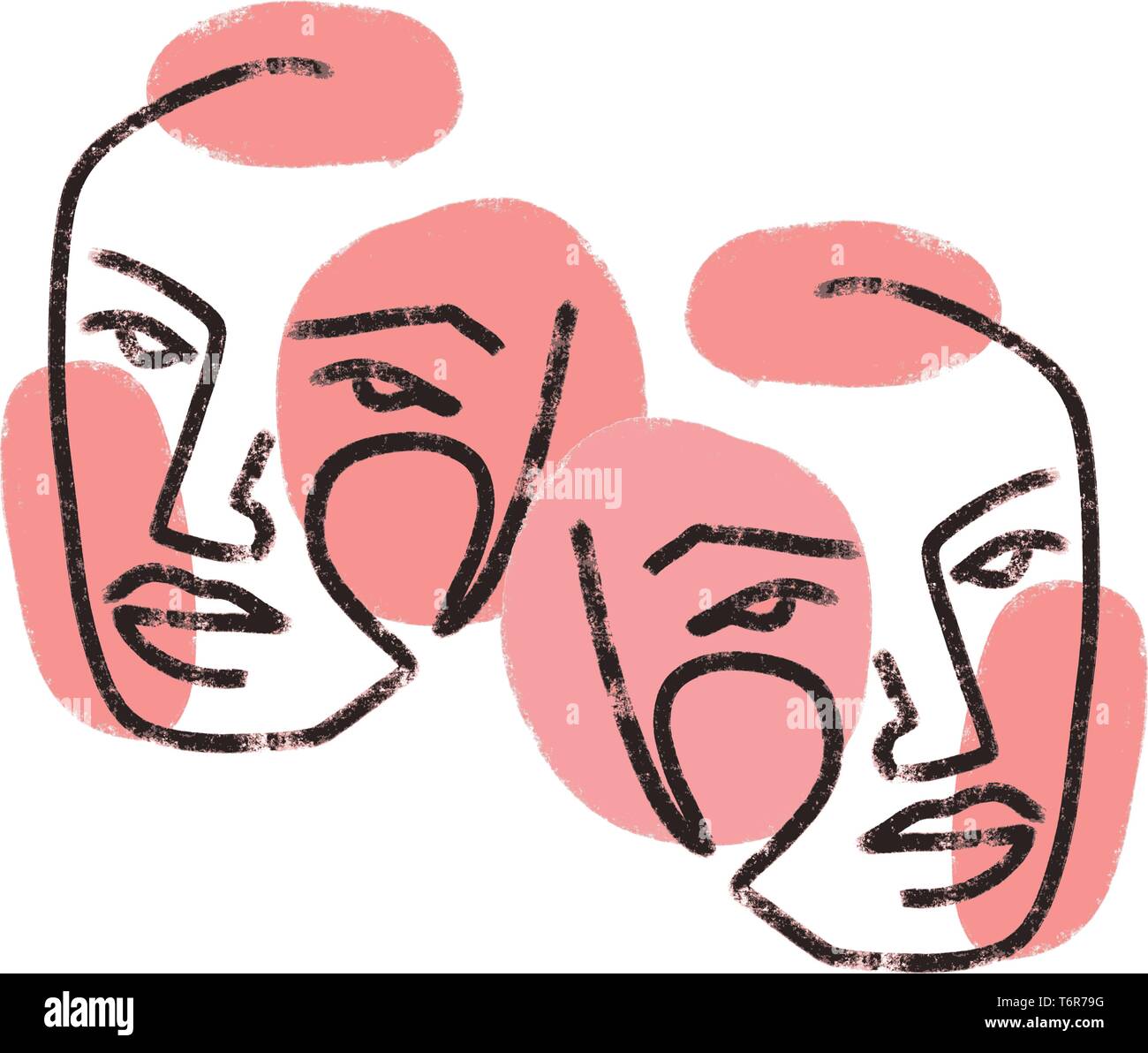 Continuous line, drawing of set faces and hairstyle, fashion concept, woman beauty minimalist, vector illustration for t-shirt, slogan design print Stock Vector Image & Art - Alamy Continuous line, drawing of set faces and hairstyle, fashion concept, woman beauty minimalist, vector illustration for t-shirt, slogan design print Stock Vector Image & Art - Alamy