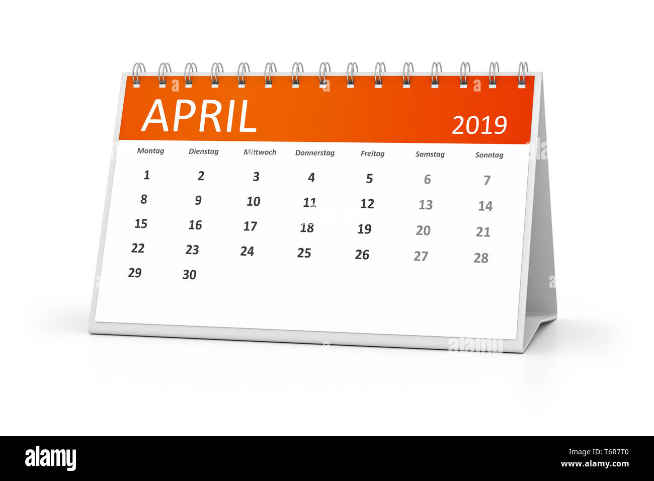 Calendar design month april 2019. Year 2019 calendar. Simple design for calendar  2019. Calendar for organization and business. Week Starts Monday Stock  Photo - Alamy