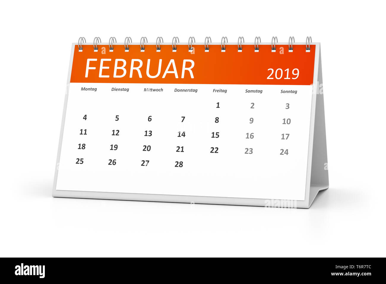 February calendar 2019 hi-res stock photography and images - Alamy