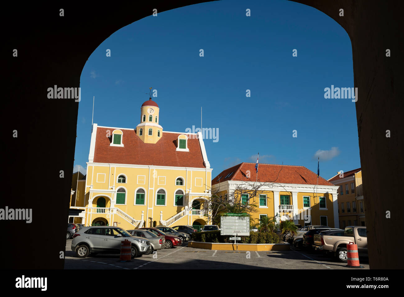 Fort Amsterdam, Willemstad, Curaçao Stock Photo