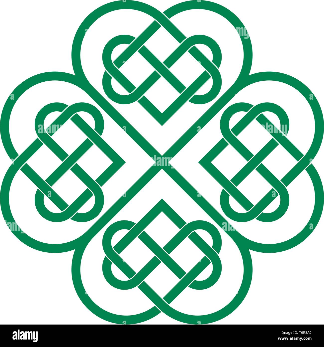 Celtic Knot Four Leaf Clover Decal