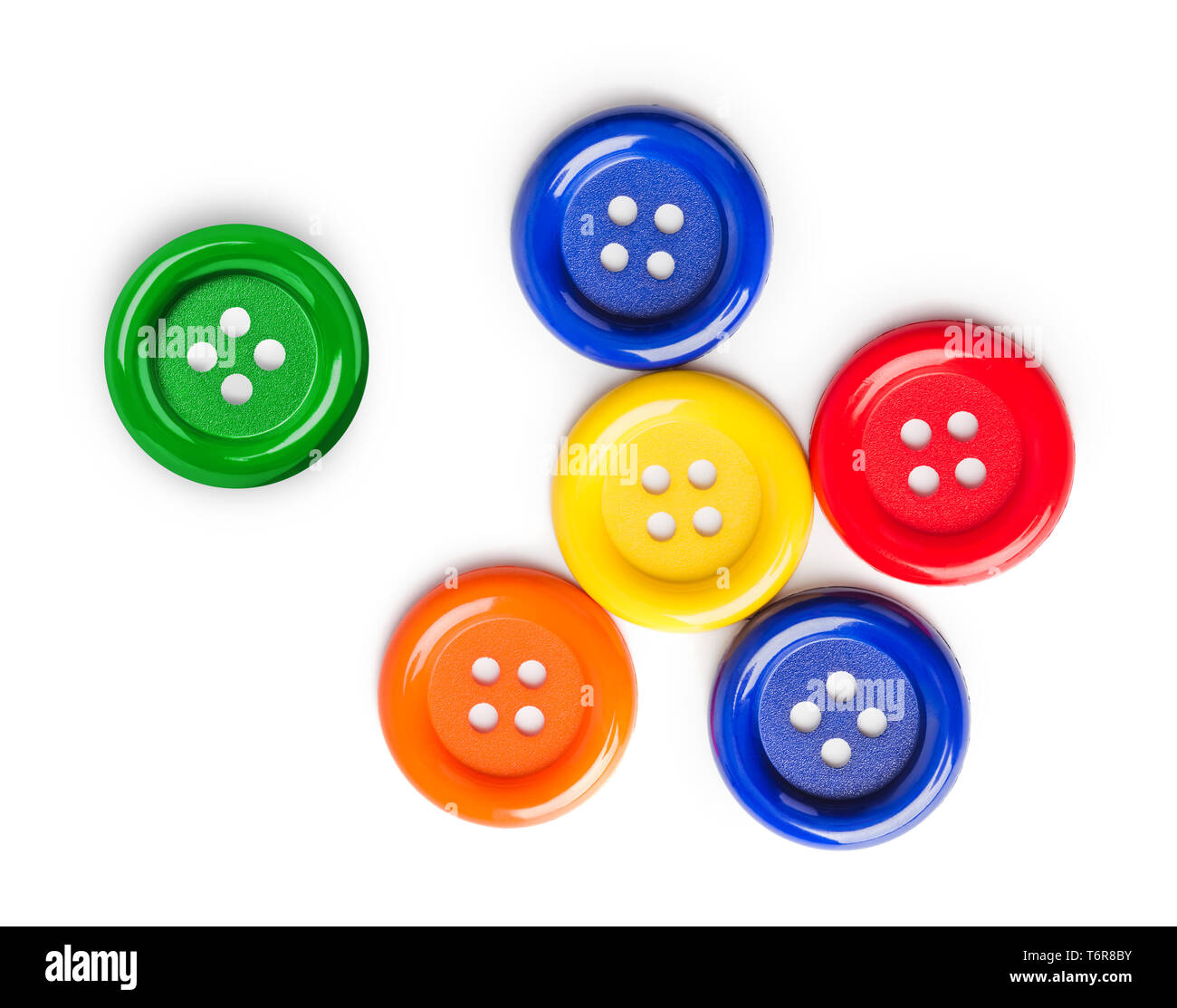 Multicolored buttons Stock Photo