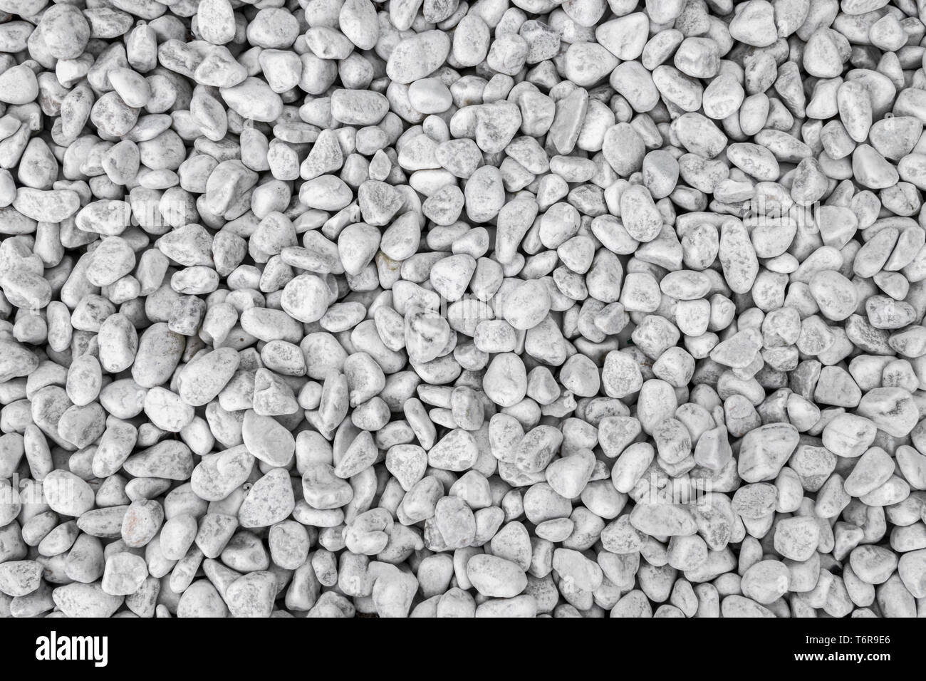 White and gray pebbles Stock Photo