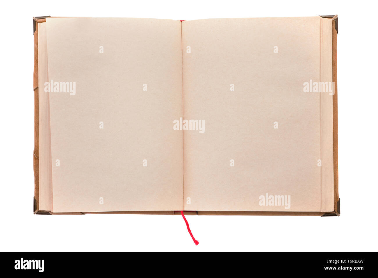 old book close up on white background with copyspace Stock Photo - Alamy