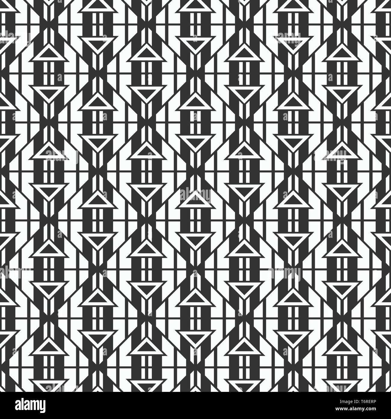 Abstract geometric pattern seamless pattern. Striped triangles. Ethnic ...