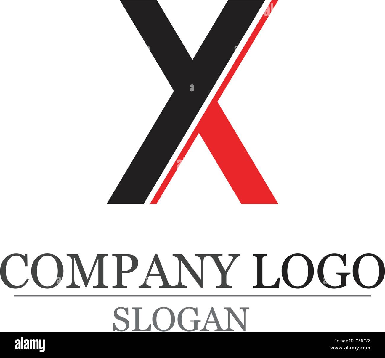 X Letter Logo Template vector icon illustration design Stock Vector ...