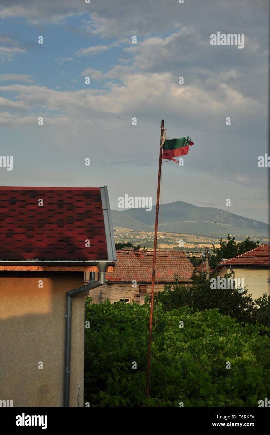 Bulgarian Village off the beaten track in the Balkans Stock Photo