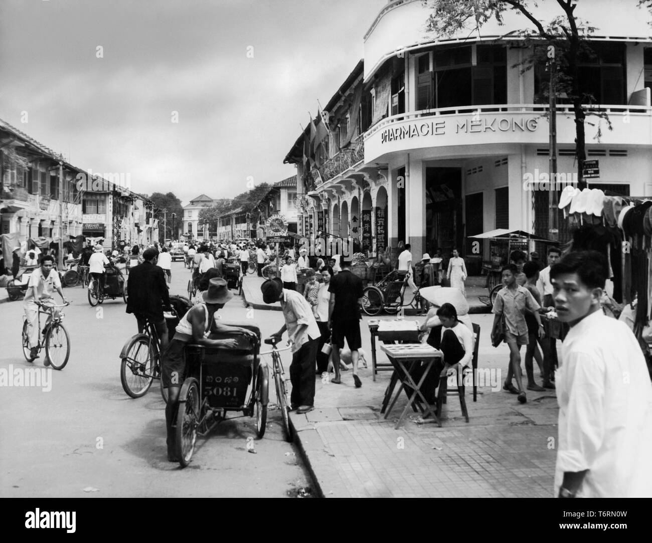 Cambodia, Phnom Penh, Chinese Quarter, 1957 Stock Photo - Alamy