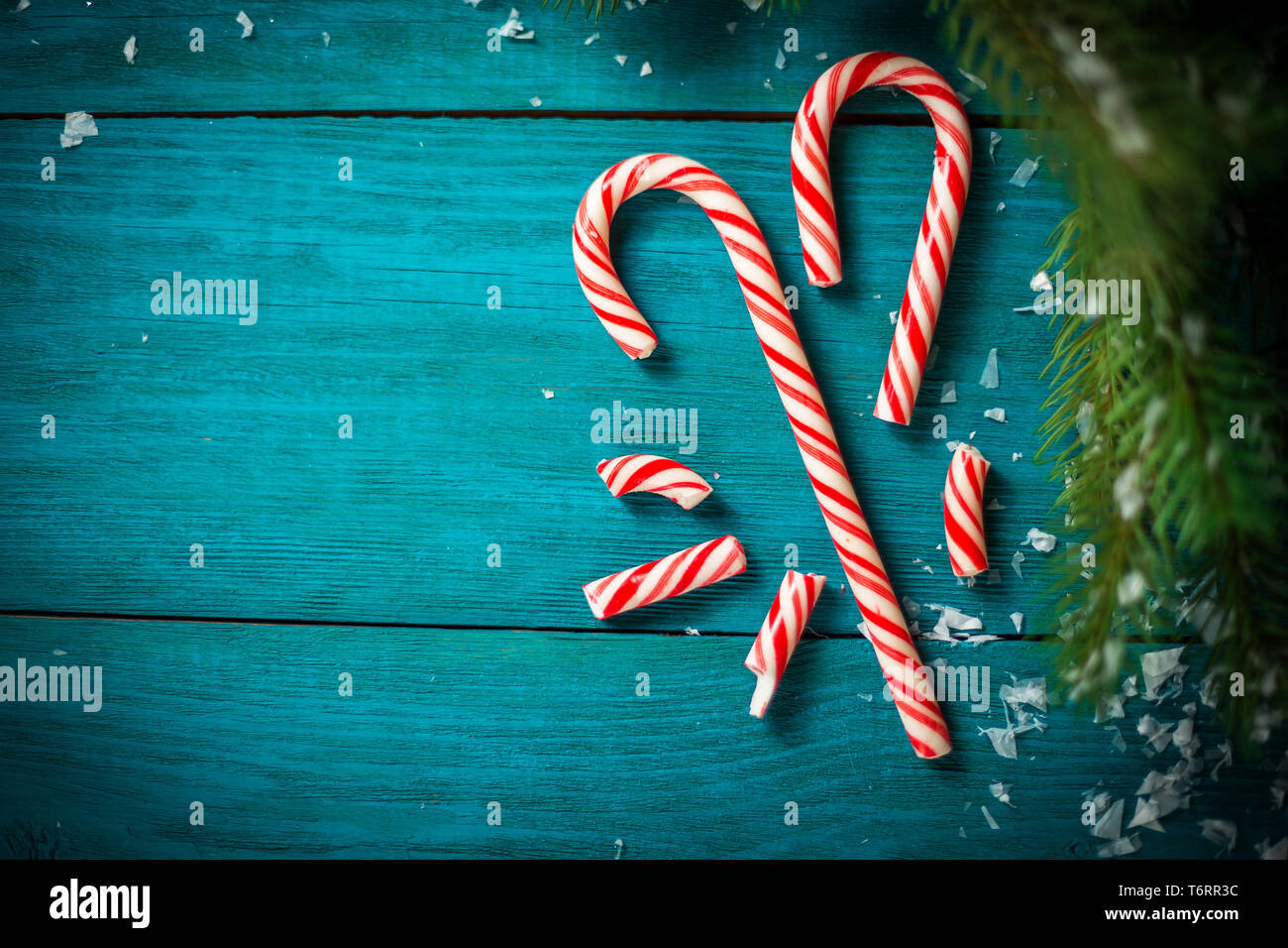 Christmas Candy Canes Stock Photo