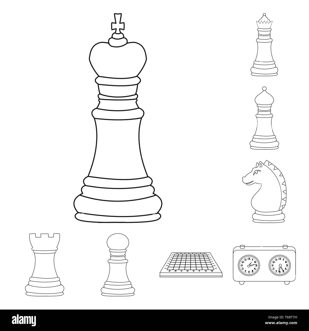 Free Vector  Four set of chess pieces illustration