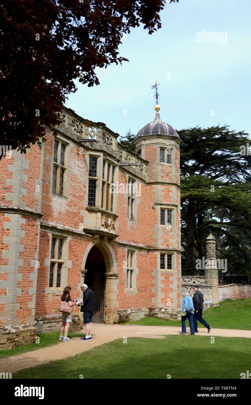 Gatehouse of Charlecote House, Warwickshire, England, UK Stock Photo