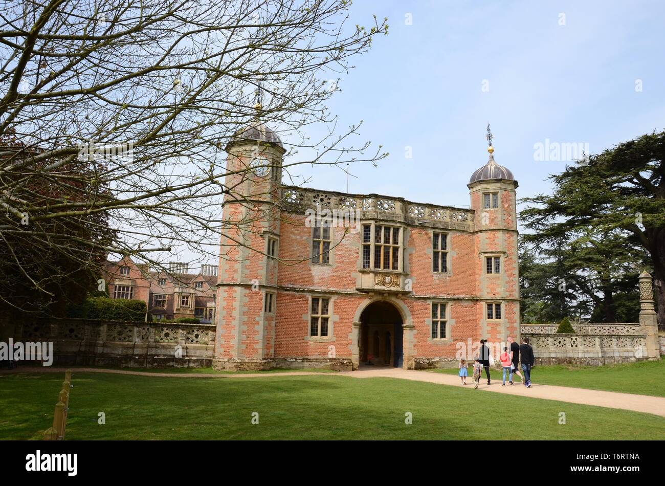Gatehouse of Charlecote House, Warwickshire, England, UK Stock Photo