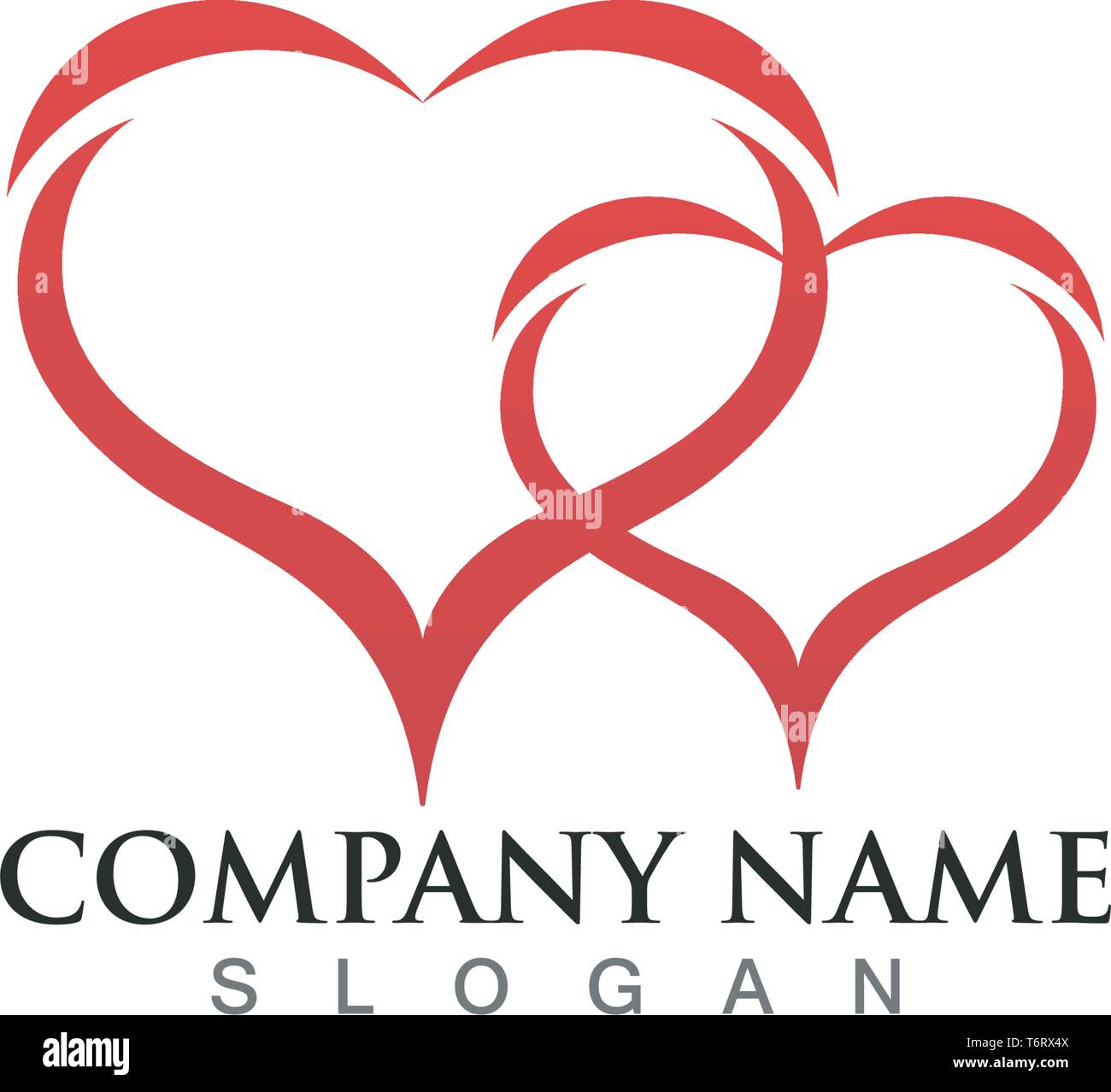 Love Symbol Adoption Logo Template Vector Illustration Stock Vector Image Art Alamy