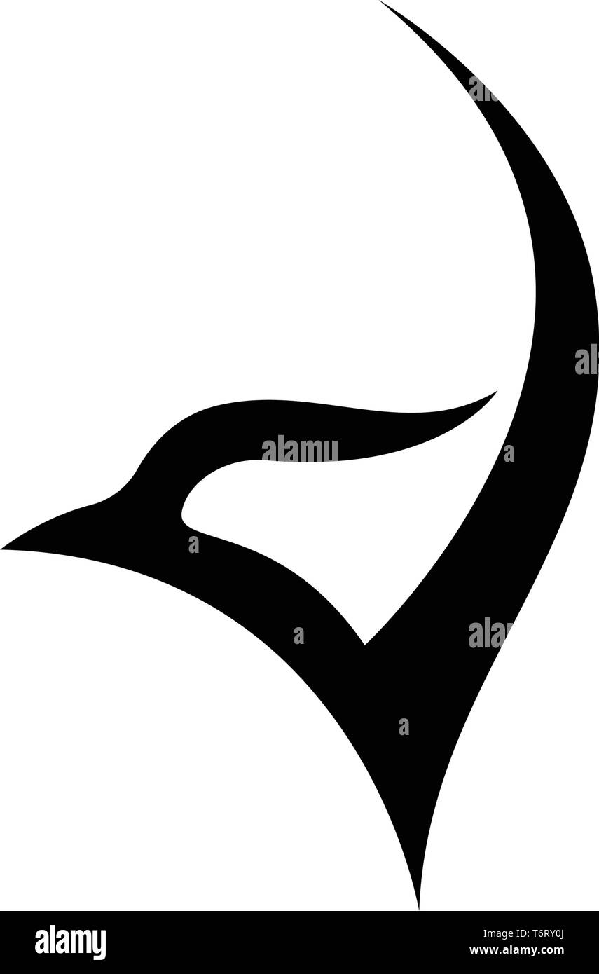 Wings bird sign abstract template icons app Stock Vector Image & Art ...