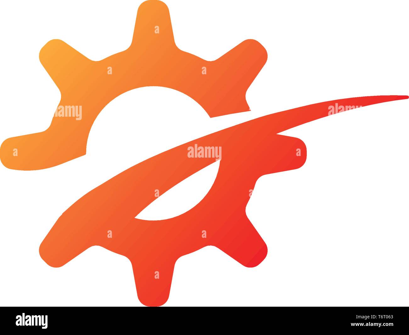 gear logo design industrial icon element illustration - vector Stock ...