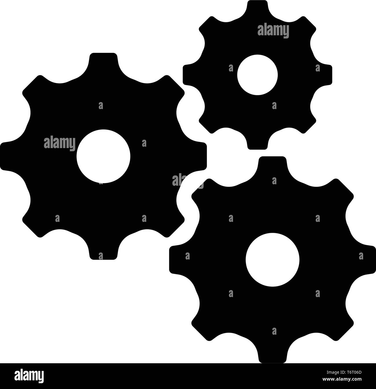 gear logo design industrial icon element illustration - vector Stock ...