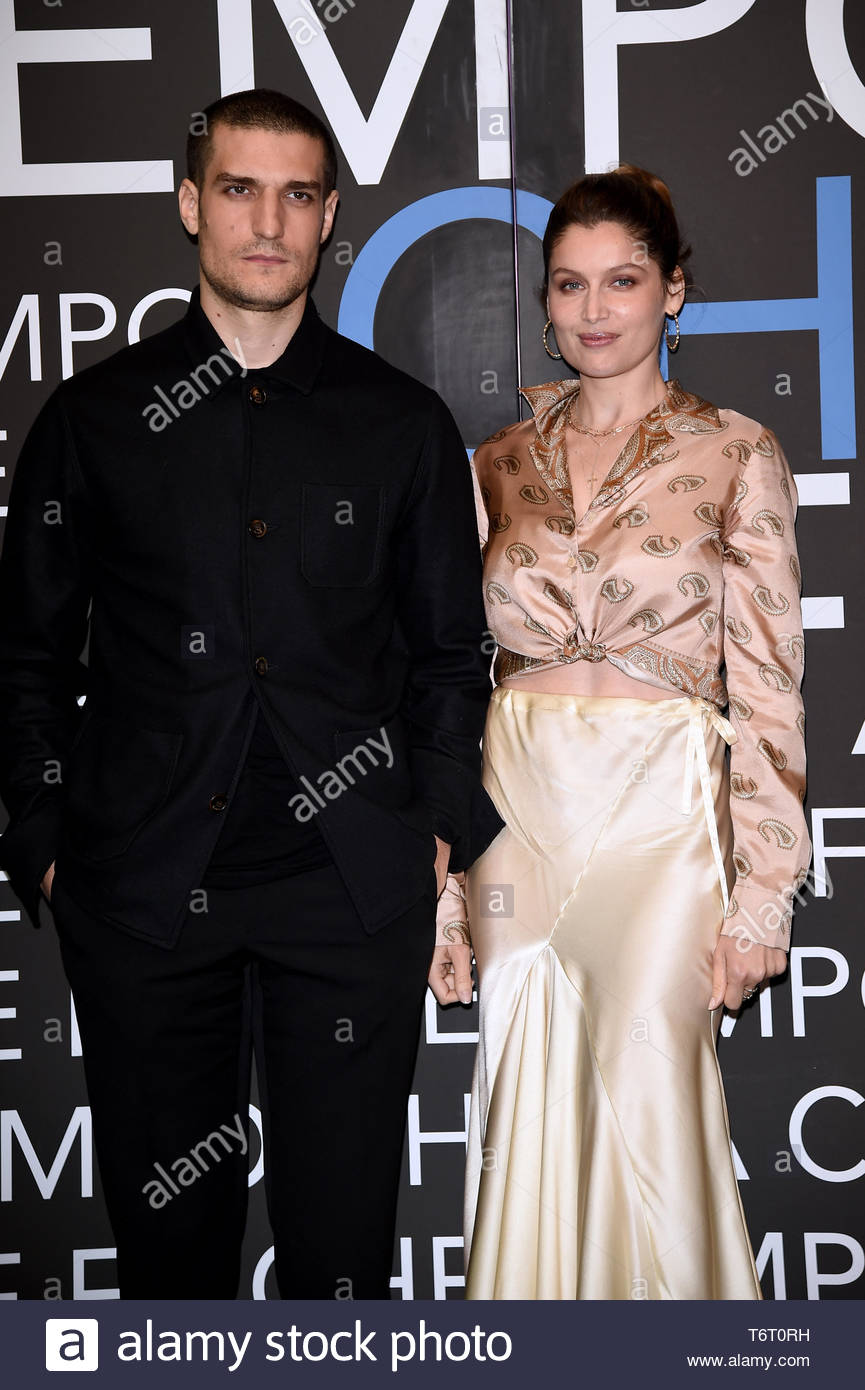 Laetitia Casta Louis Garrel Milano 08 04 2019 Stock Photo Alamy