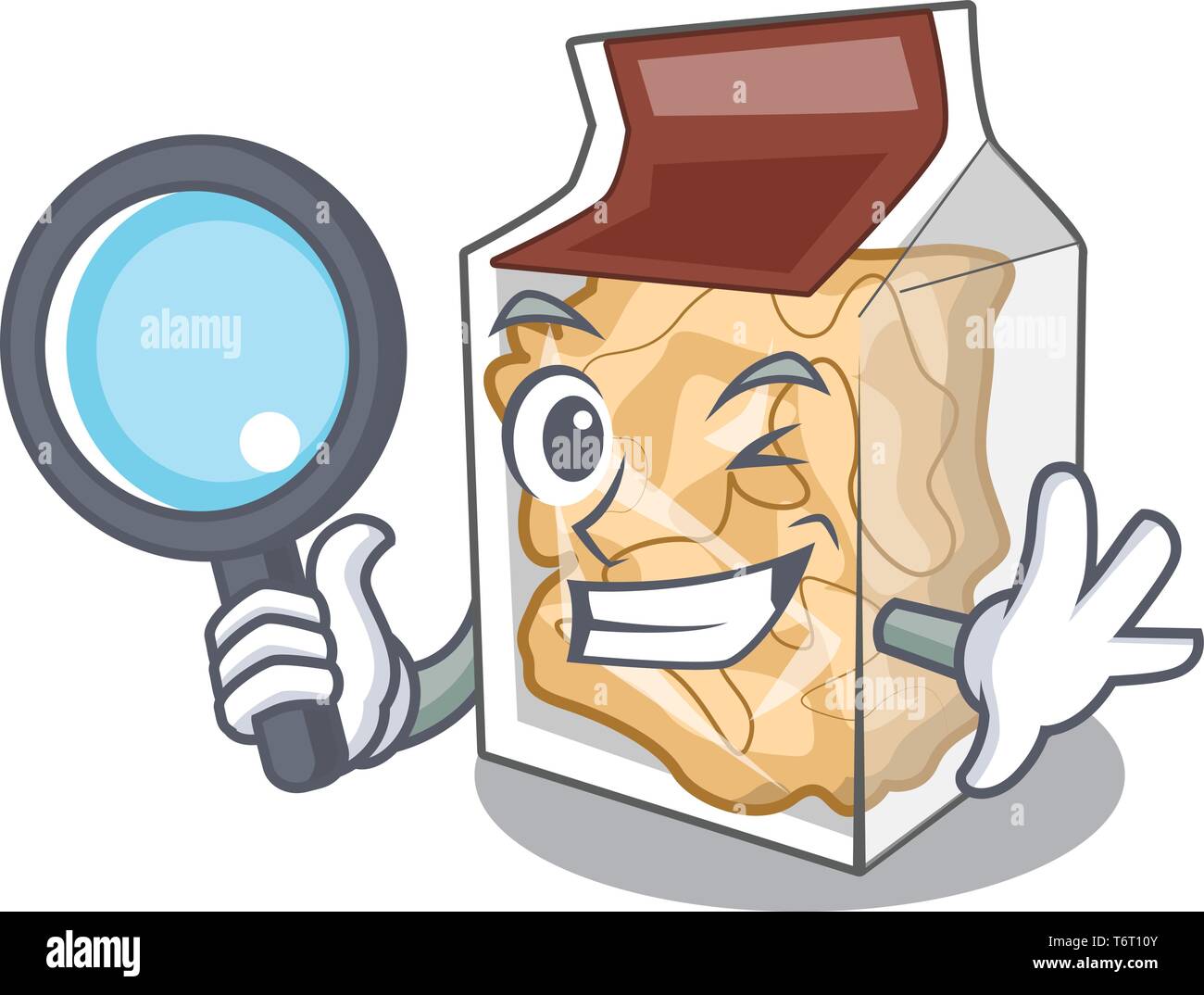 Detective pork rinds in a cartoon jar Stock Vector Image & Art Alamy