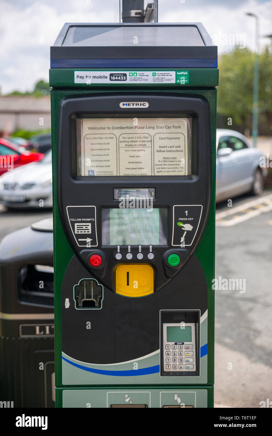 Car park parking ticket pay machine hires stock photography and images