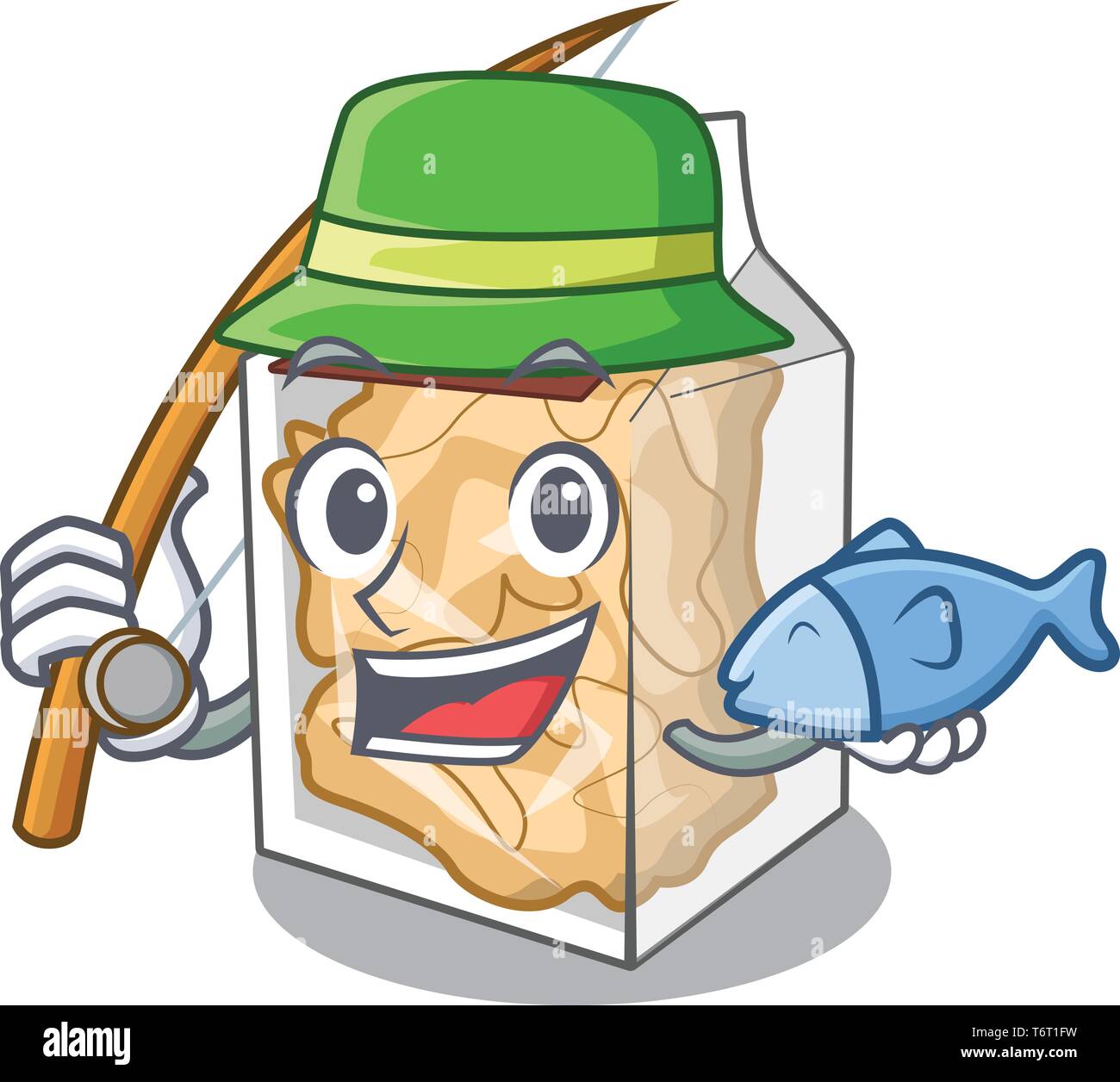 Fishing pork rinds in the mascot shape Stock Vector Image & Art Alamy