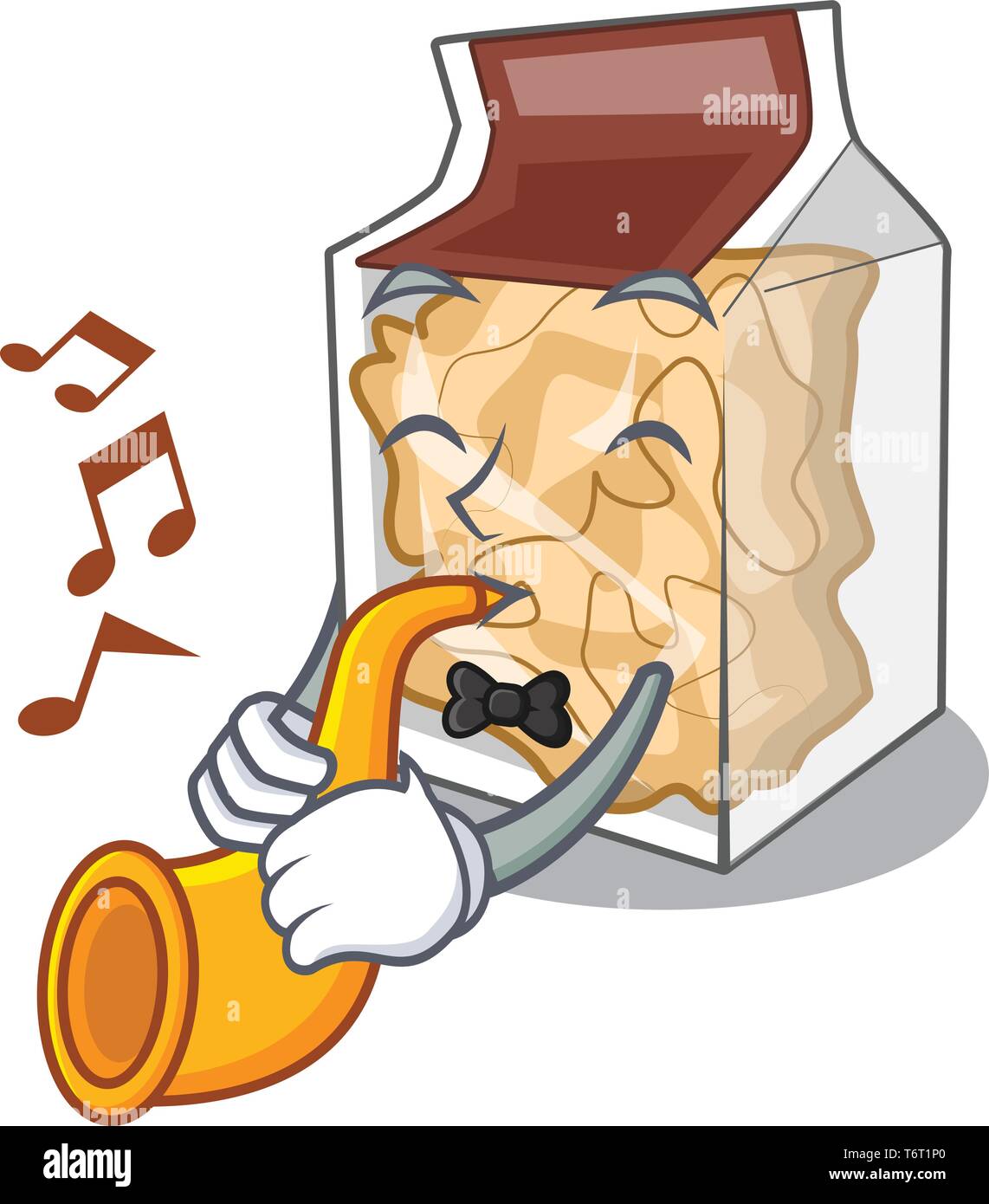With trumpet pork rinds in the mascot shape Stock Vector Image & Art ...