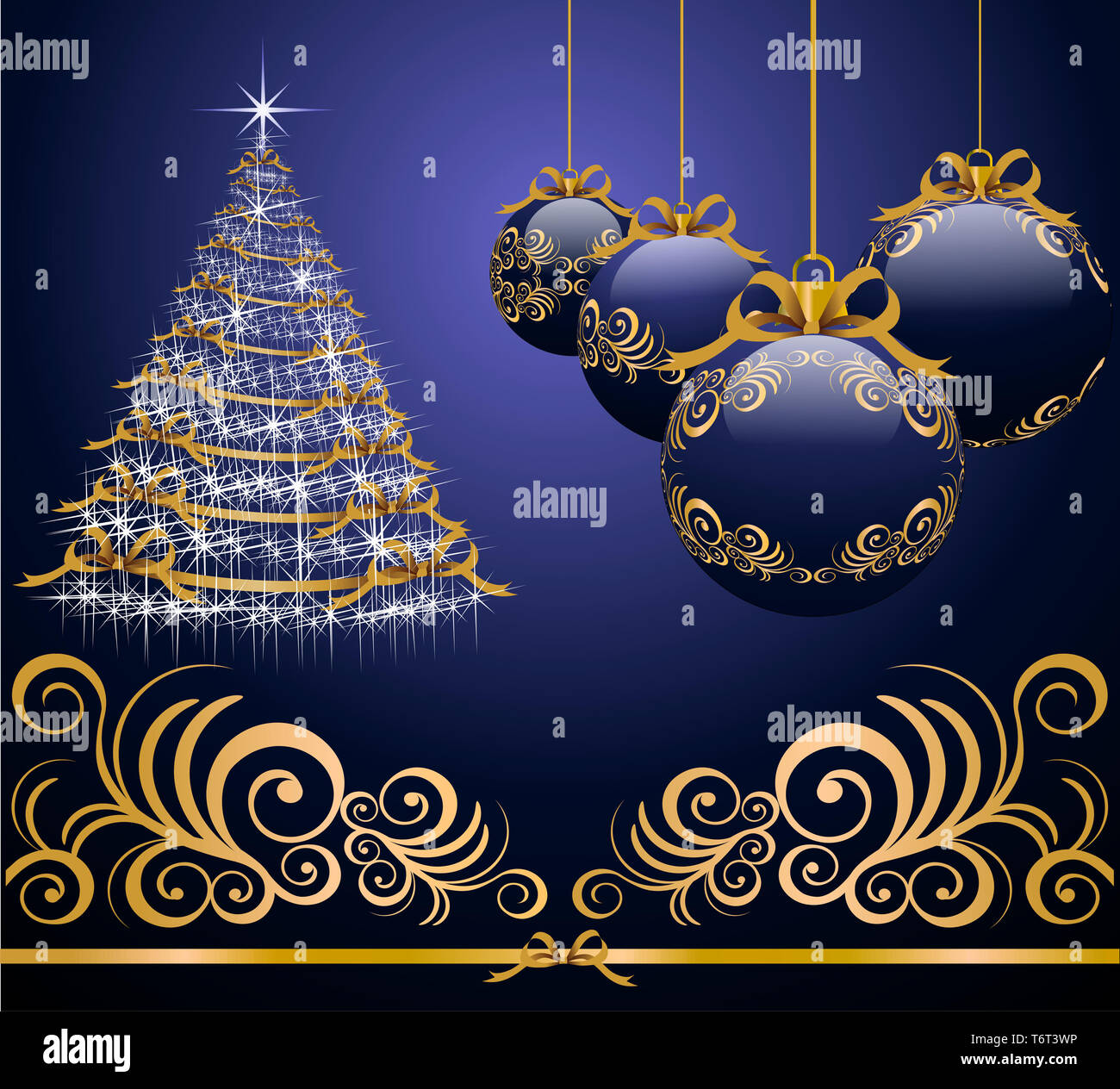 Merry christmas calligraphy shiny hi-res stock photography and images ...