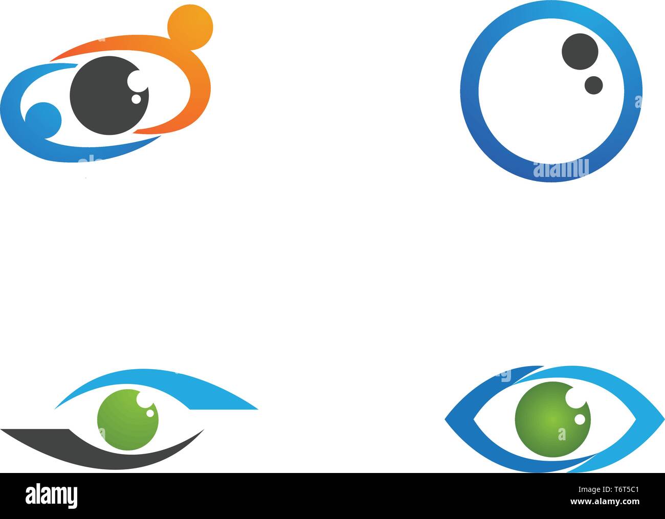 Eye care logo and symbols template vector icons app Stock Vector Image ...