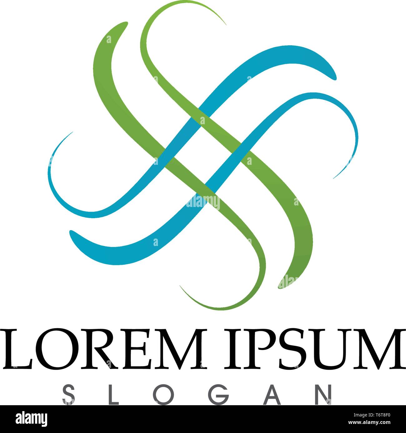 leaf green nature logo and symbol template Vector Stock Vector